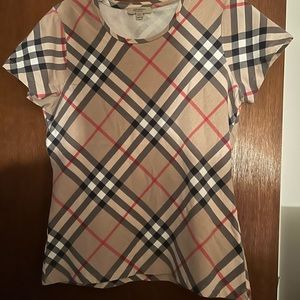 Burberry Classic Short Sleeve Check T-Shirt - size Large